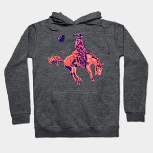 Bronco Rider 2: Sunset Orange & Burgundy Hoodie